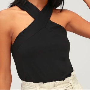NWOT Cross Front Top